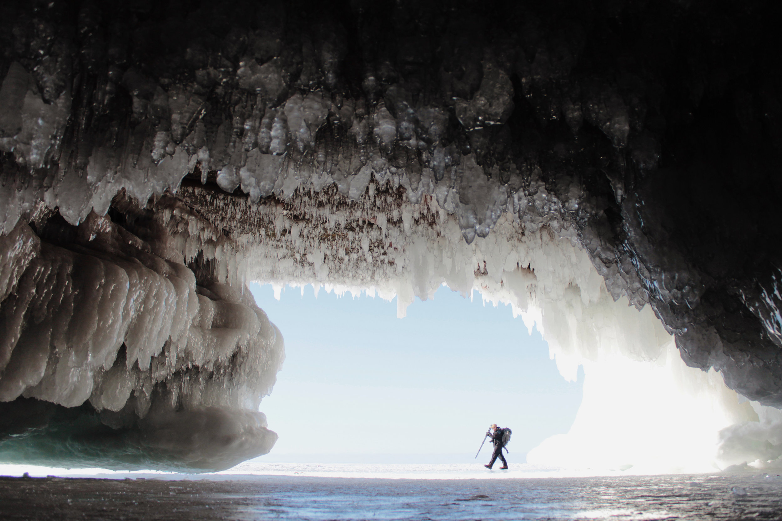 Lake Superior Ice Caves. March, 2014.