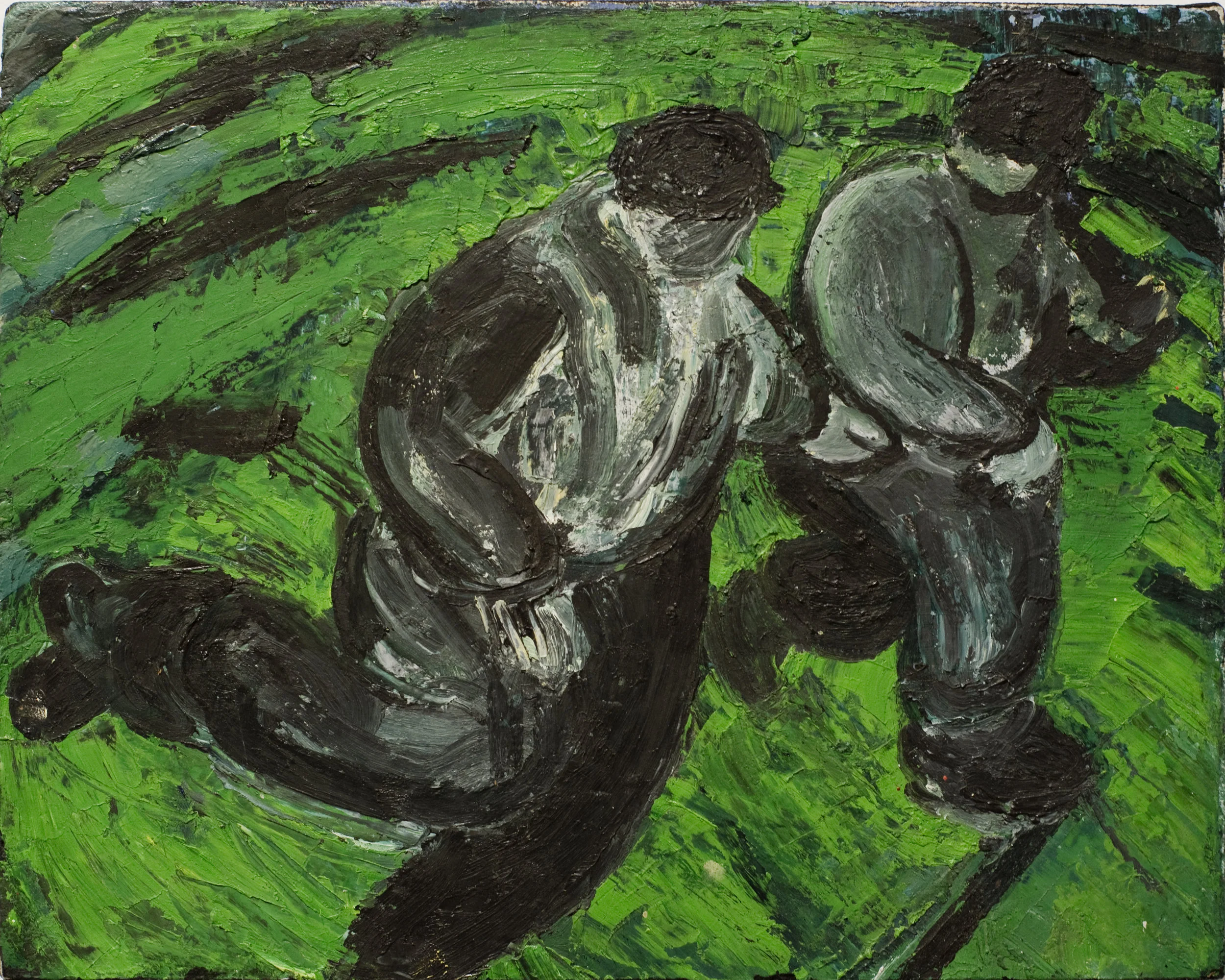  Jenny Snider,  Chelm II: The Hill Pushed Back , 1982, oil on paper on canvas, 8h x 10w in. 