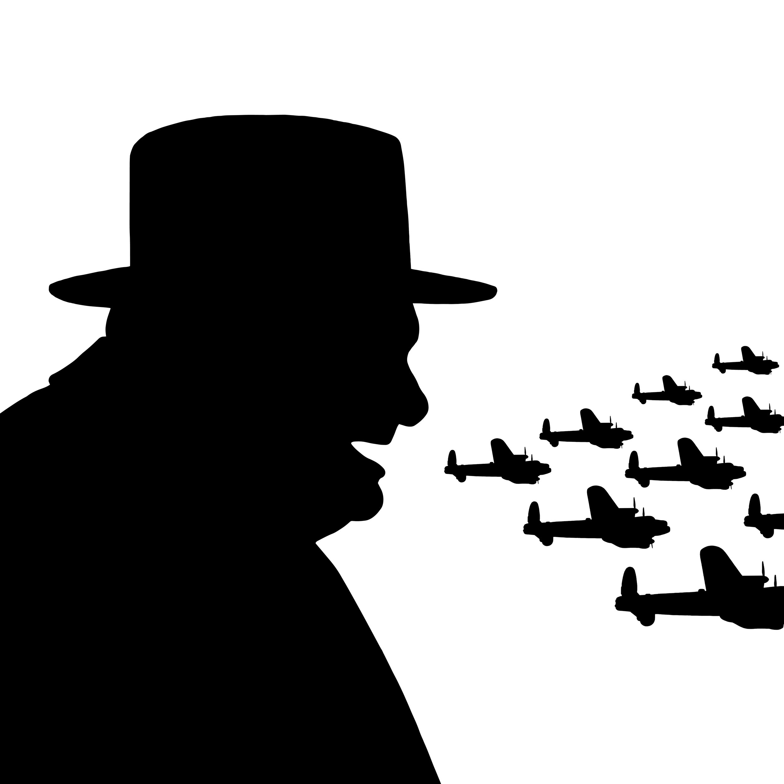 What Makes A Genius Silhouette: Winston Churchill