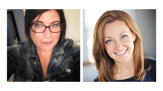 This is a picture of Dawn and Kimberly in different frames side by side.