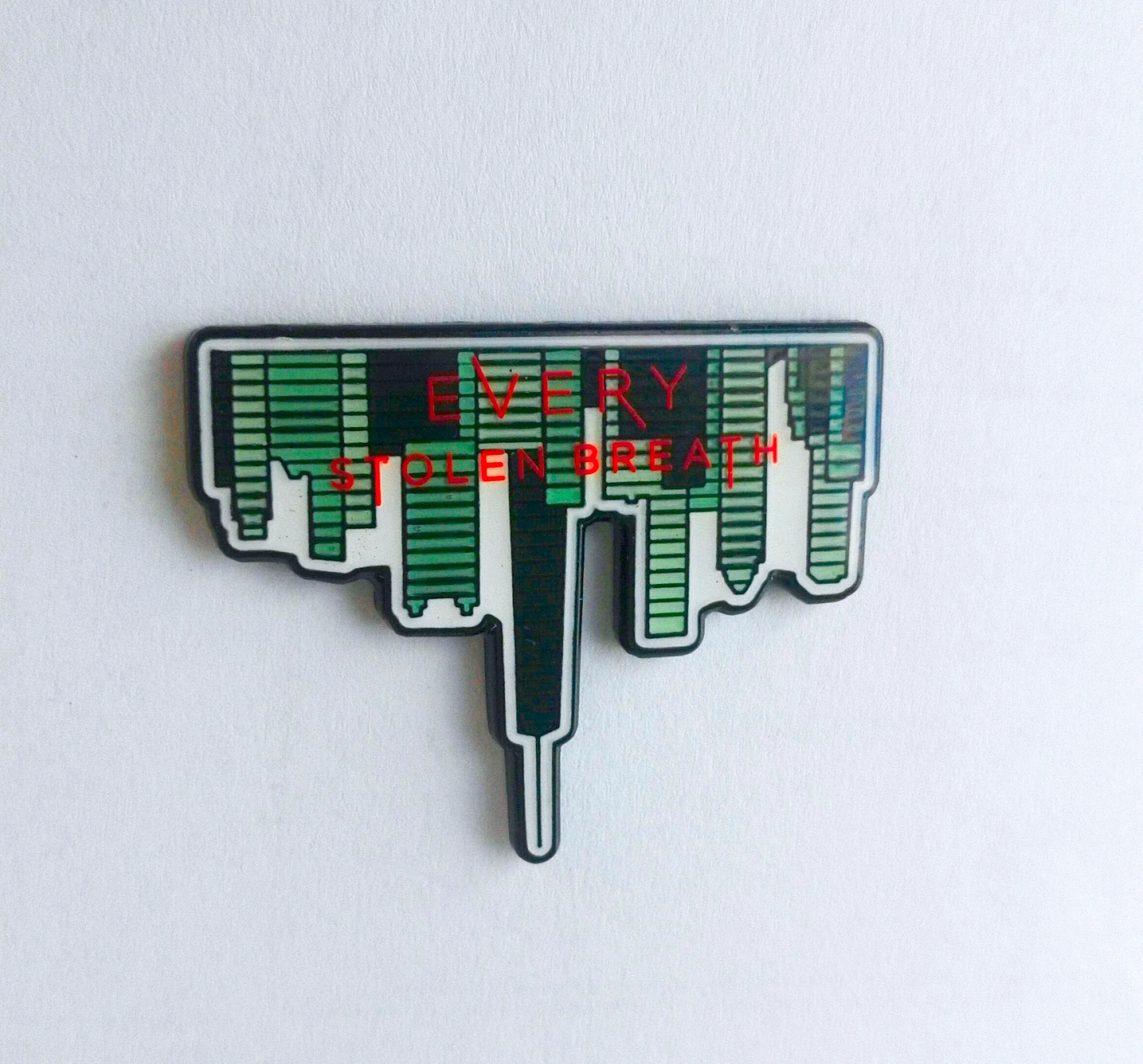 *1.25” enamel pin