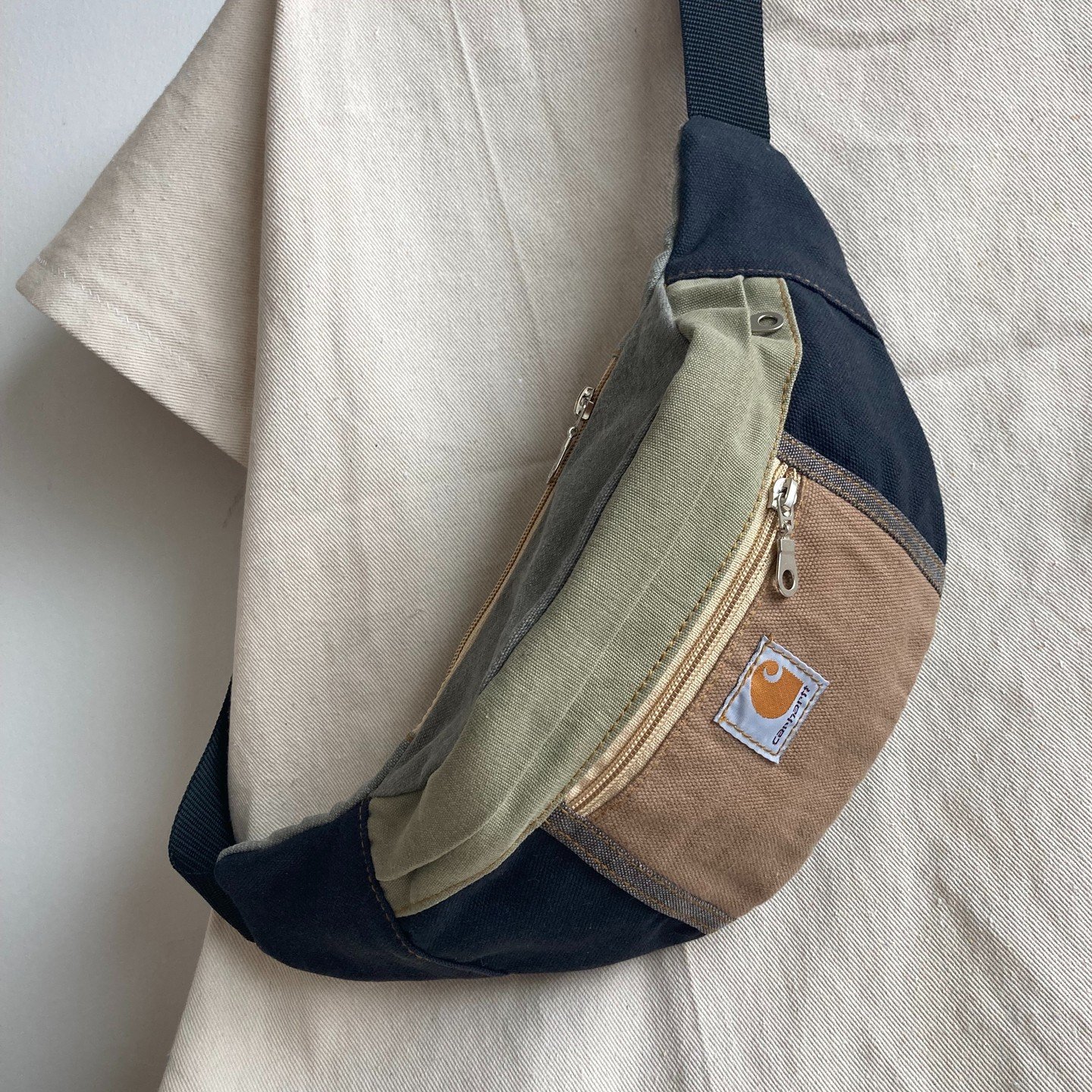 #Upcycled repurposed #Carhartt waist pack. Made from vintage Carhartt pants. Just dropped in shops. Each one unique. DM if out of town and would like to order.