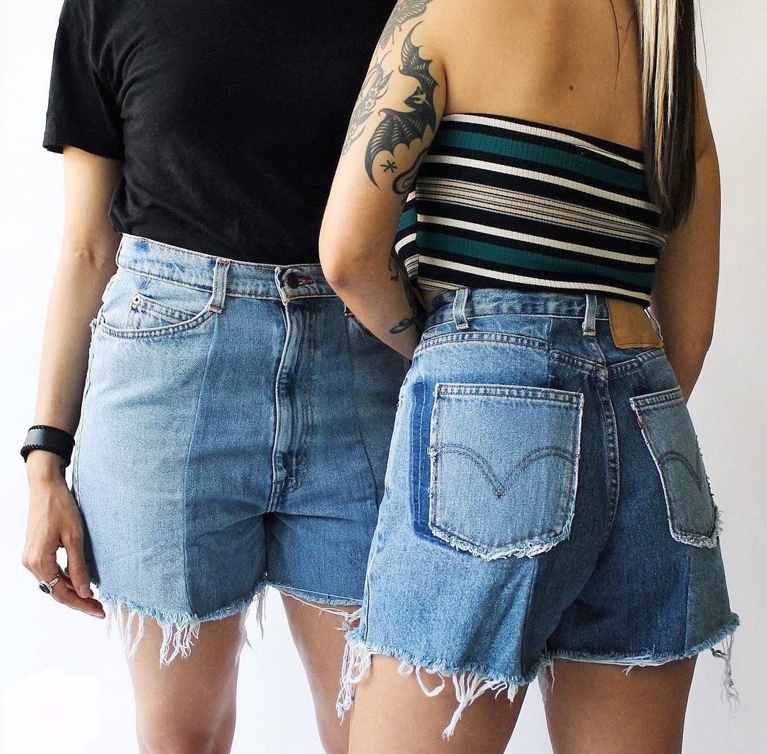 New reworked Levi&rsquo;s shorts. Just dropped at  @mintagemall and @mintage Commercial. Thank you @highwayrobberyvintage for providing the great photo!❤️