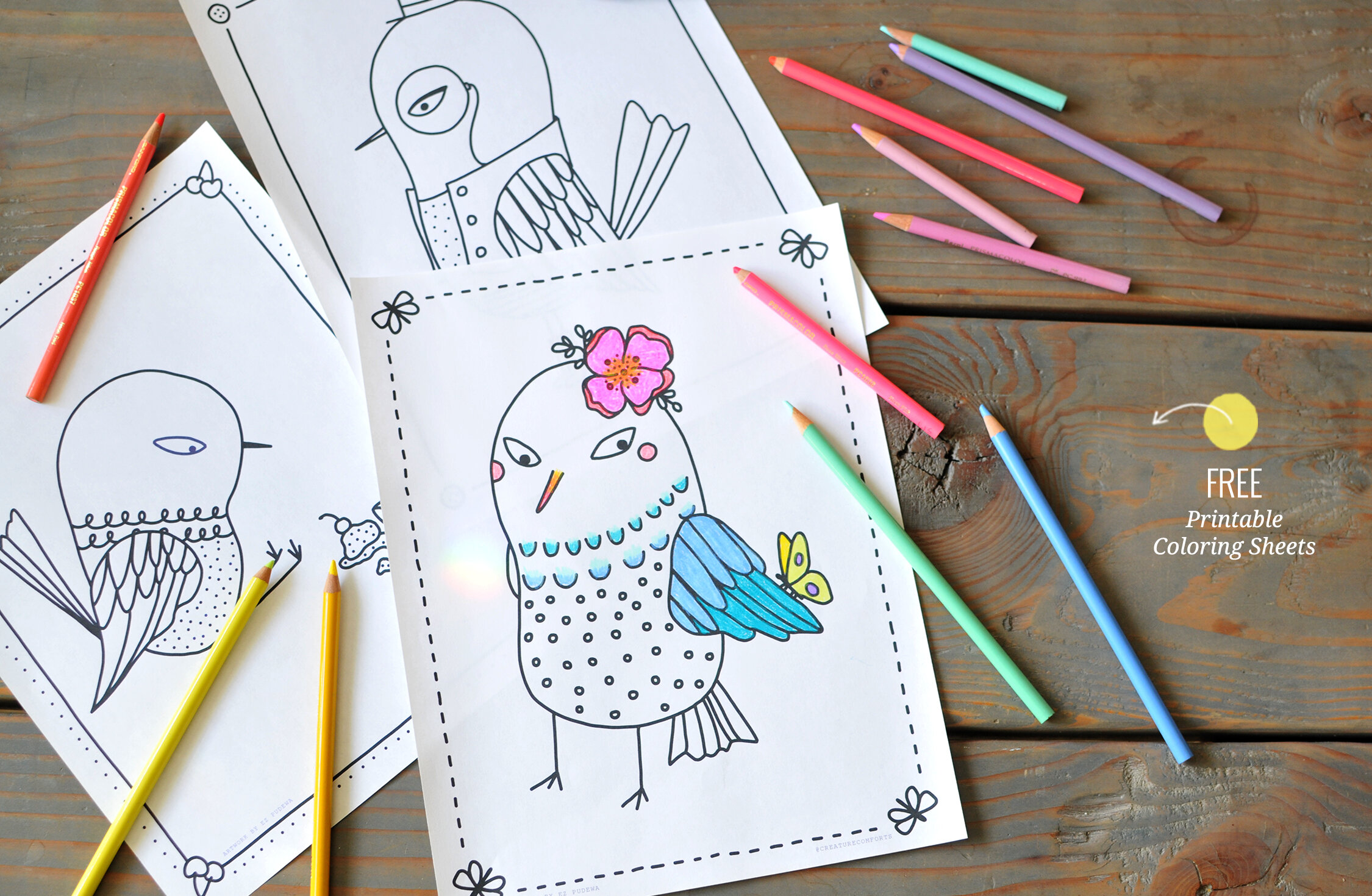 Free Coloring Sheets + Printables Roundup