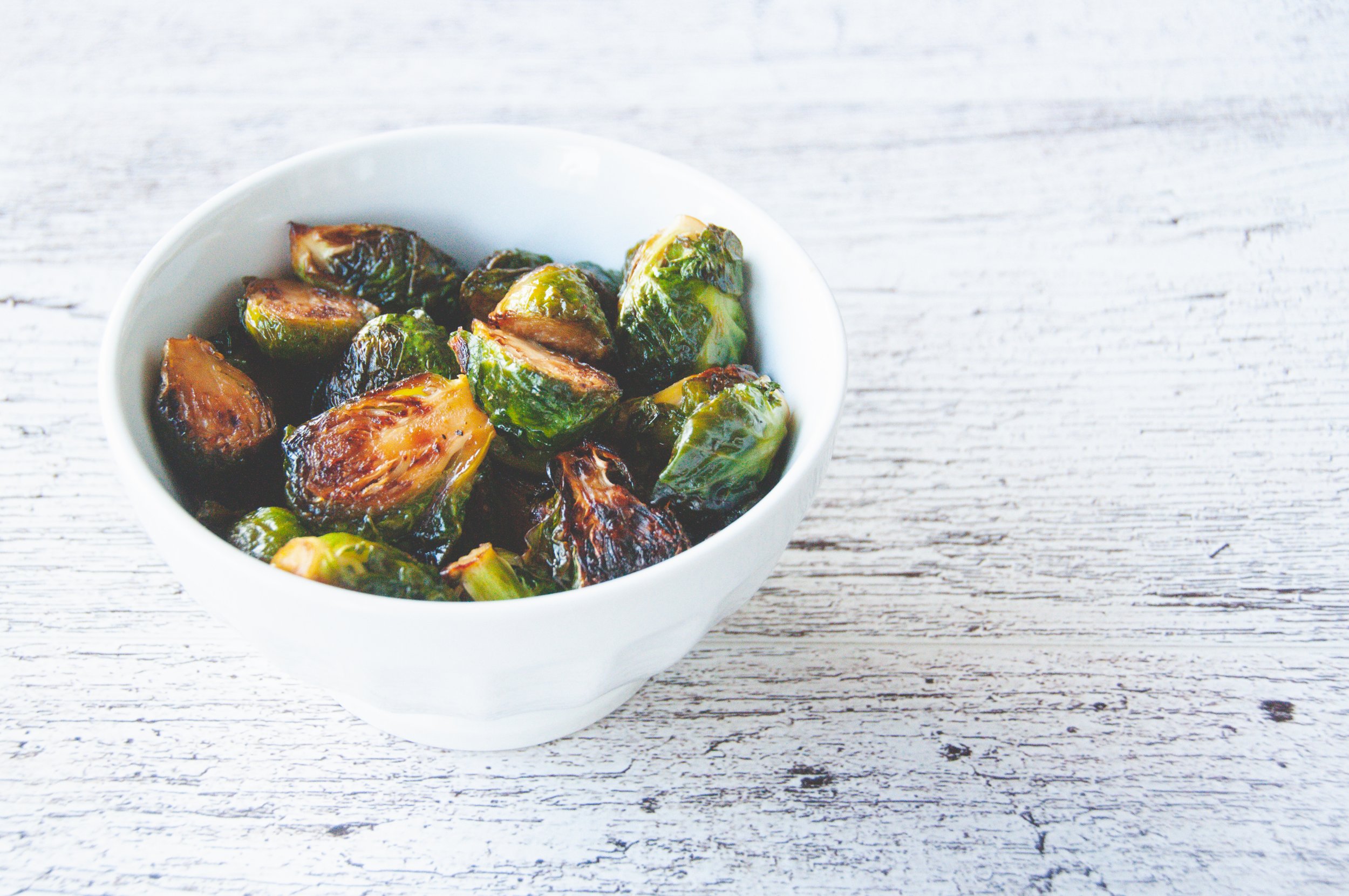 Air Fried Maple Brussels Sprouts