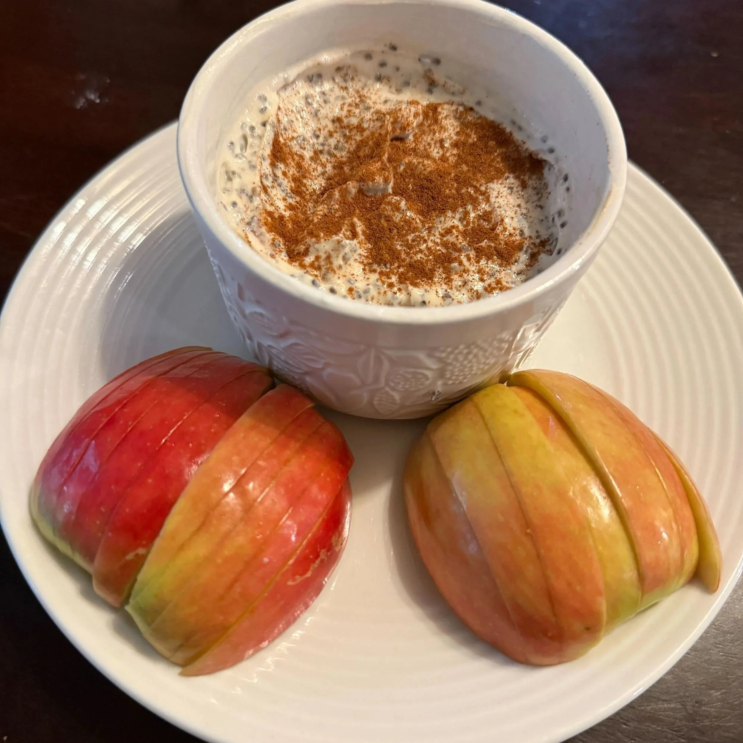 Greek Yogurt Peanut Butter Dip with Apple