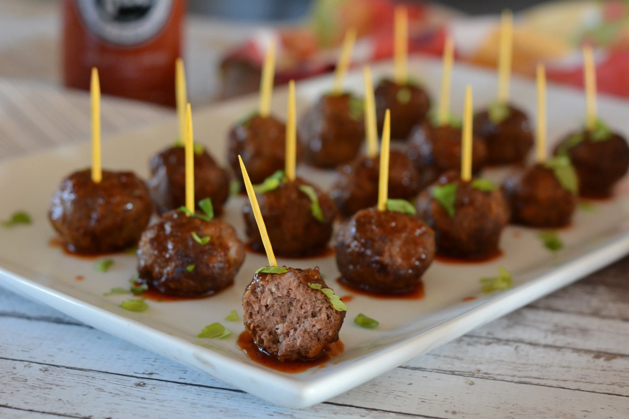 Sweet & Spicy Sriracha Slow Cooker Meatballs — Black Iron Nutrition ...