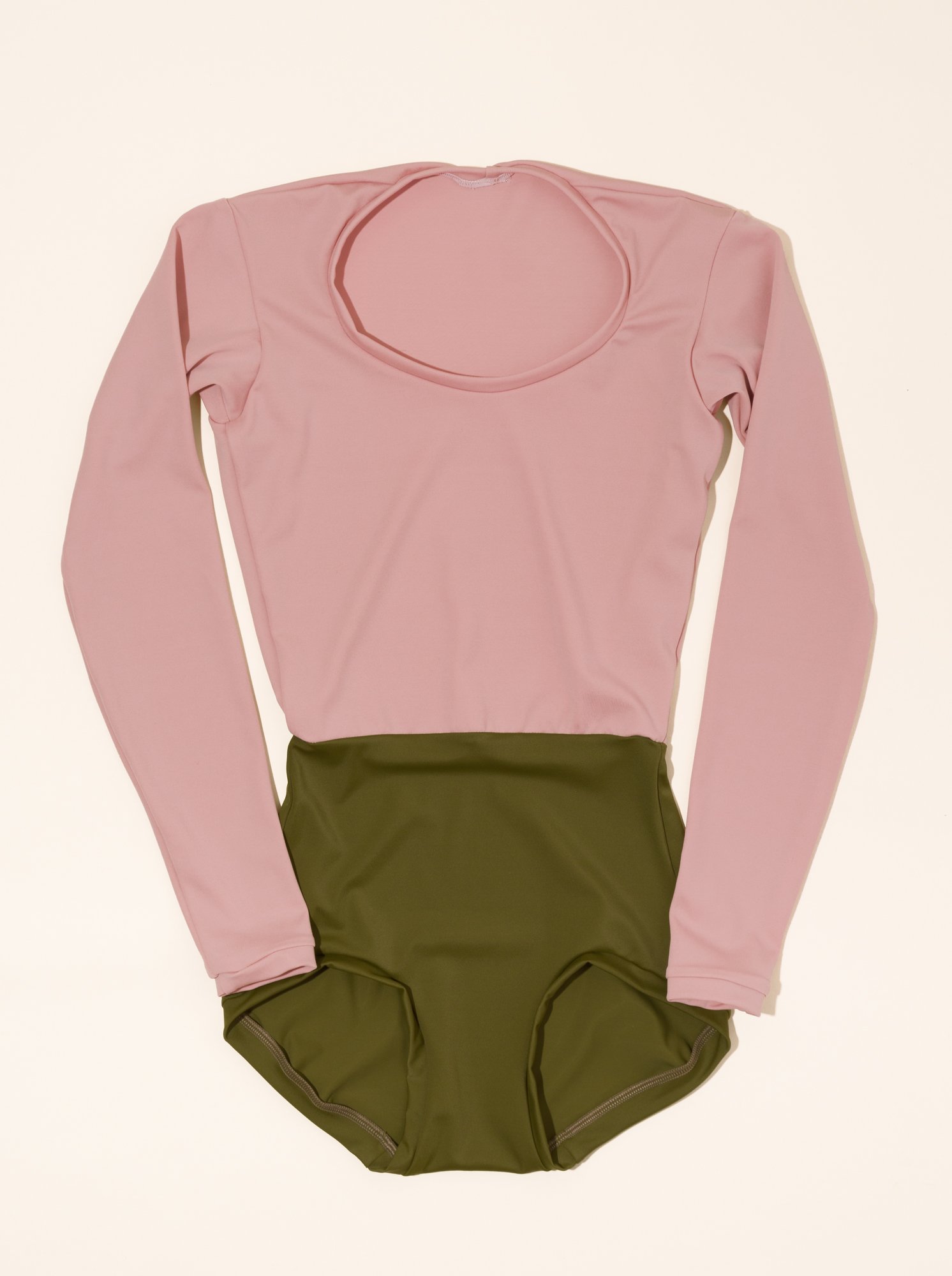 Basic Bell w/ Sleeves in Dusty Rose / Olive (various sleeve lengths)