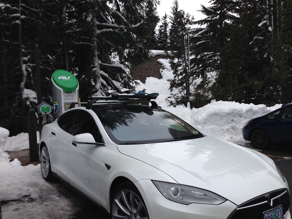   Mt. Hood SkiBowl  was the first ski resort in the country to install an electric vehicle charger. 