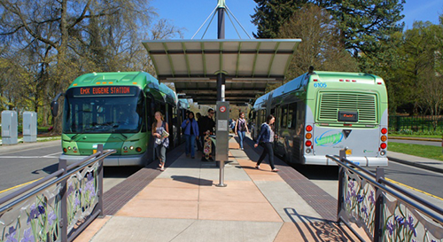  In 2016, Lane Transit District in Eugene received a nearly  $3.5 million federal grant  to add five electric buses to its fleet. LTD expects to have 10 all-electric buses running by the end of 2018. 