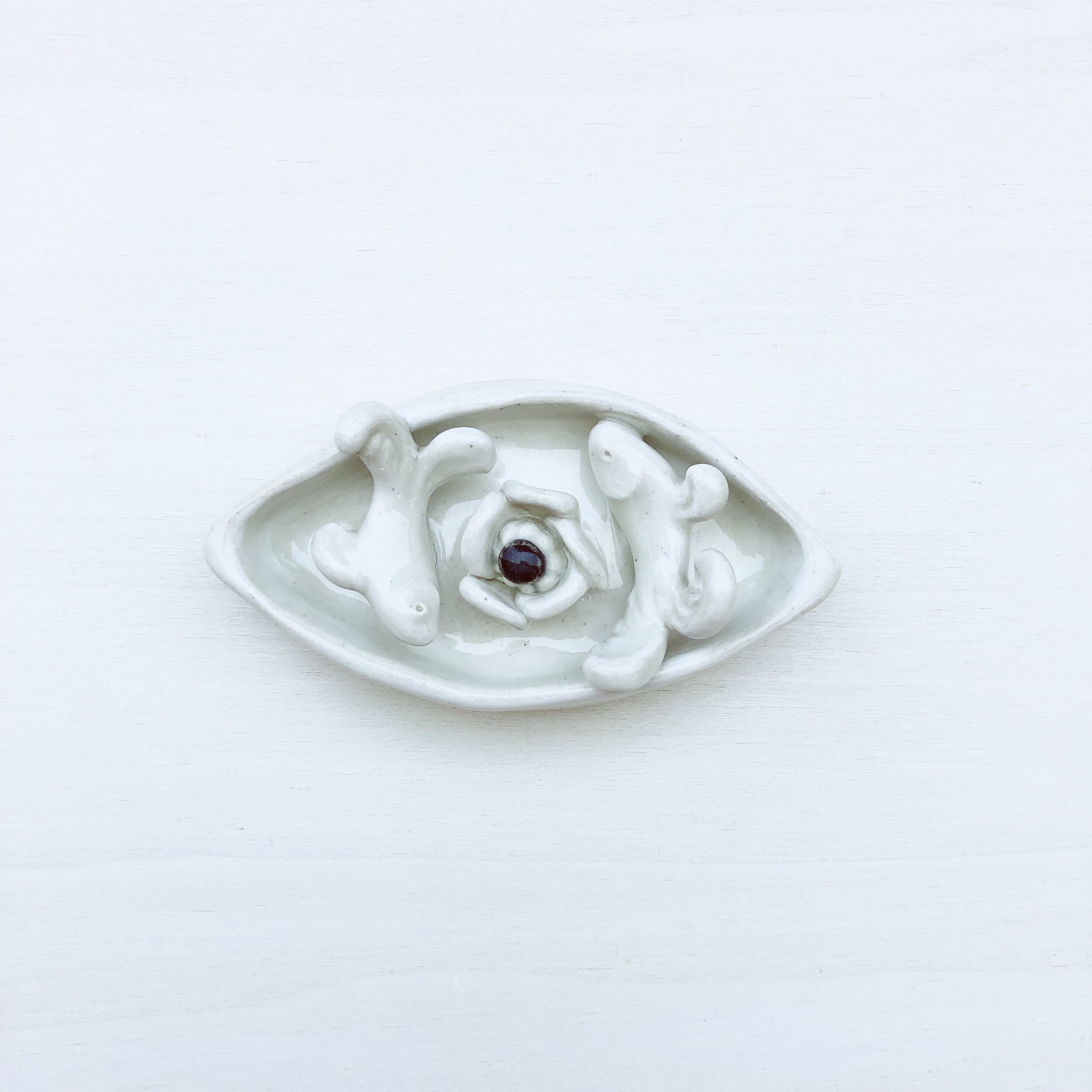 Hand built stoneware, glaze and underglaze