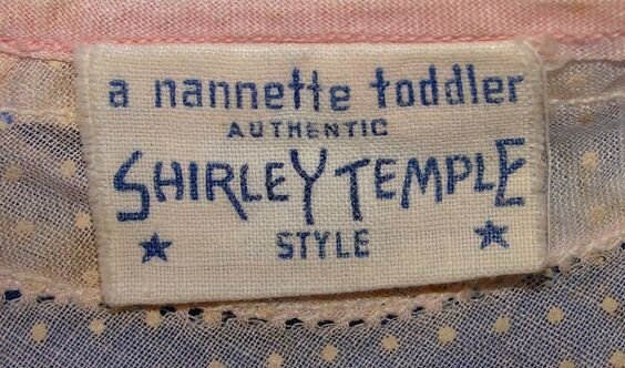 Vintage clothing label