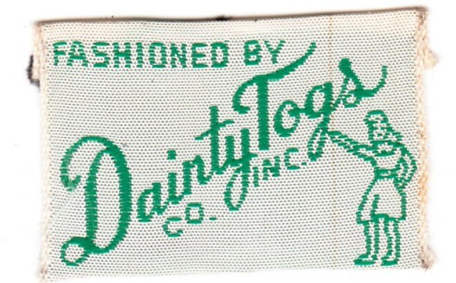 Vintage clothing label