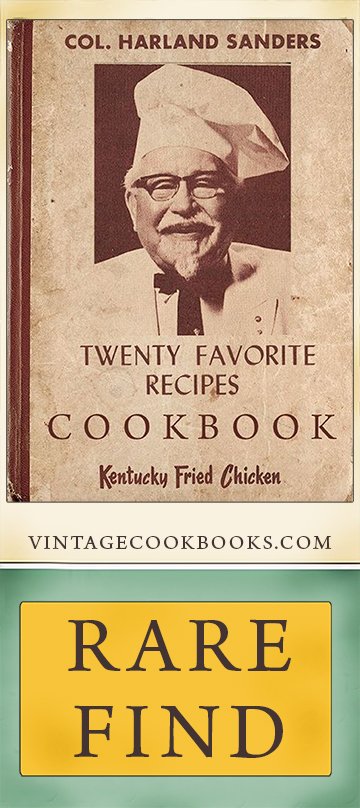 Col. Sanders Twenty Favorite Recipes Cookbook