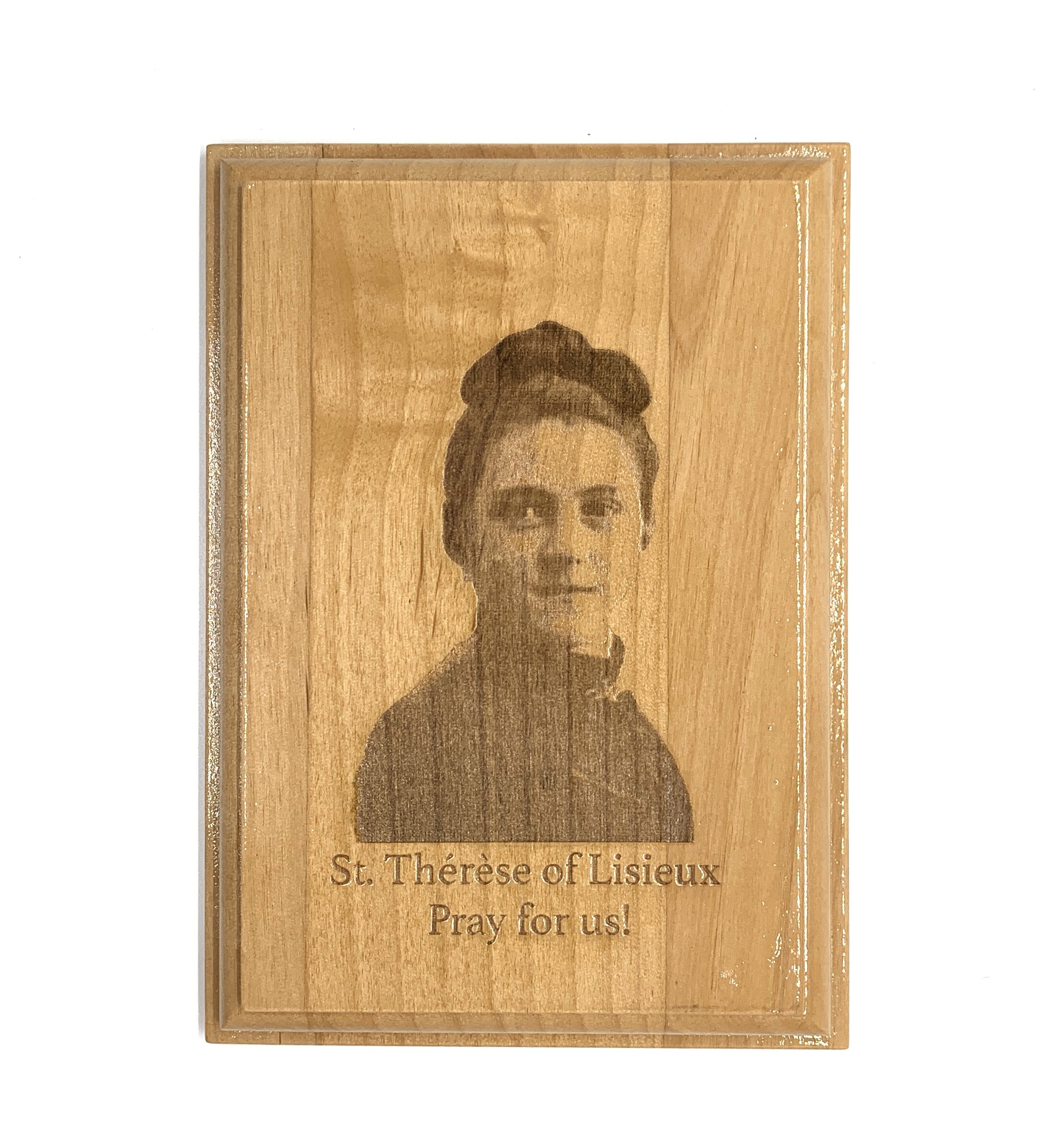 St. Thérèse of Lisieux Wood Plaque