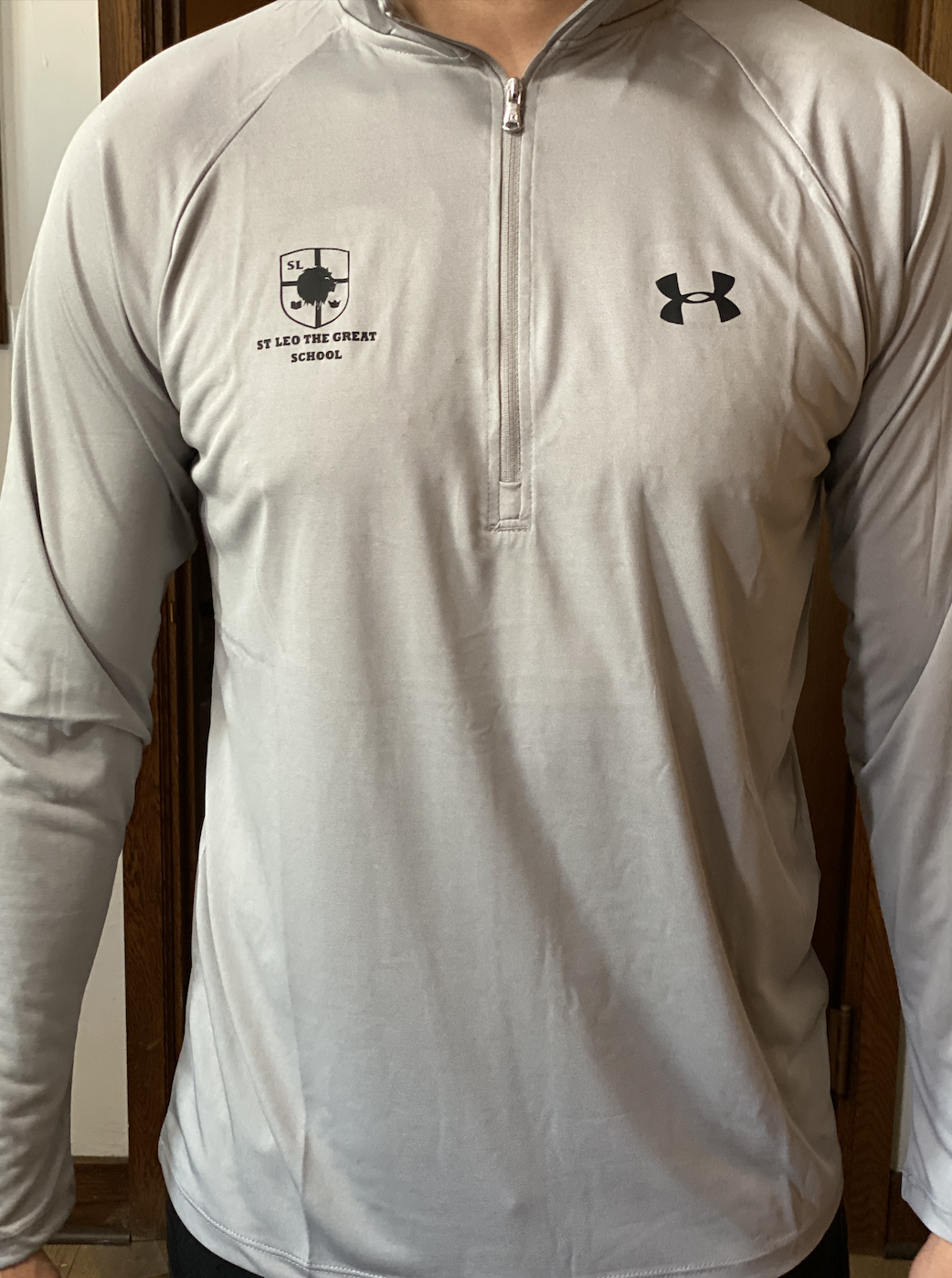 UnderArmour Half Zip - Men's - Light Gray