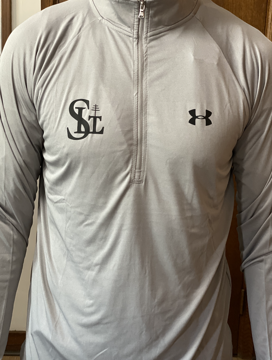UnderArmour Half Zip - Men's - Light Gray