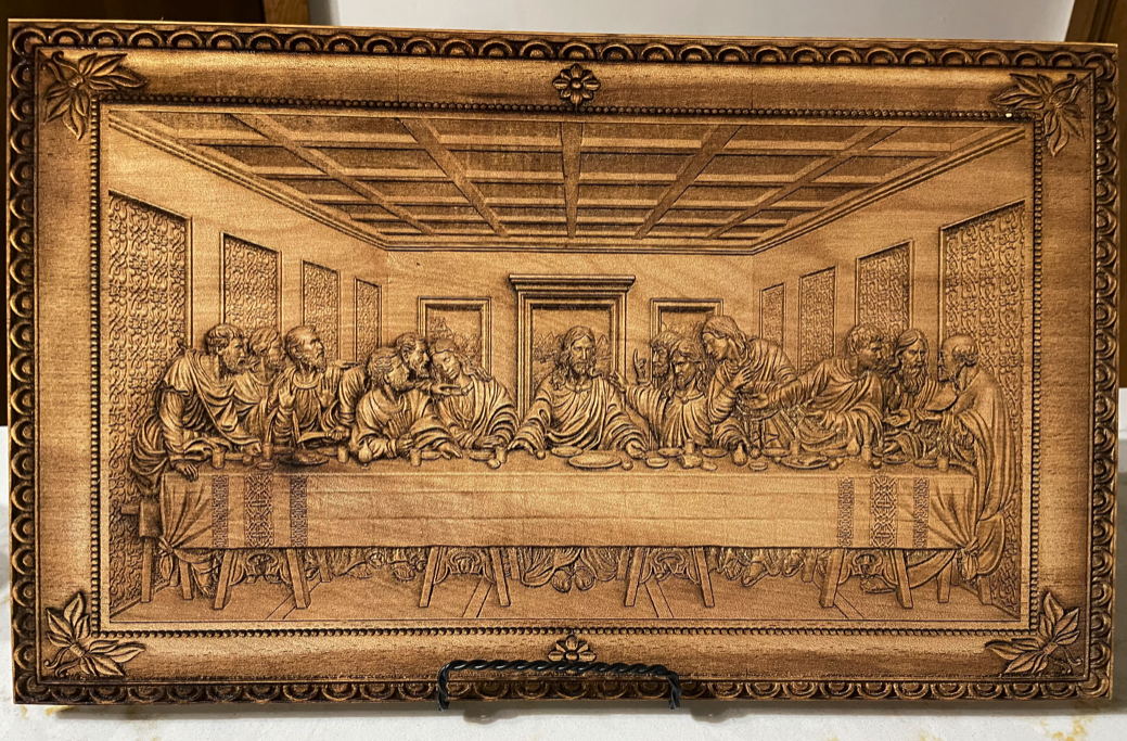 Last Supper Wood Frame