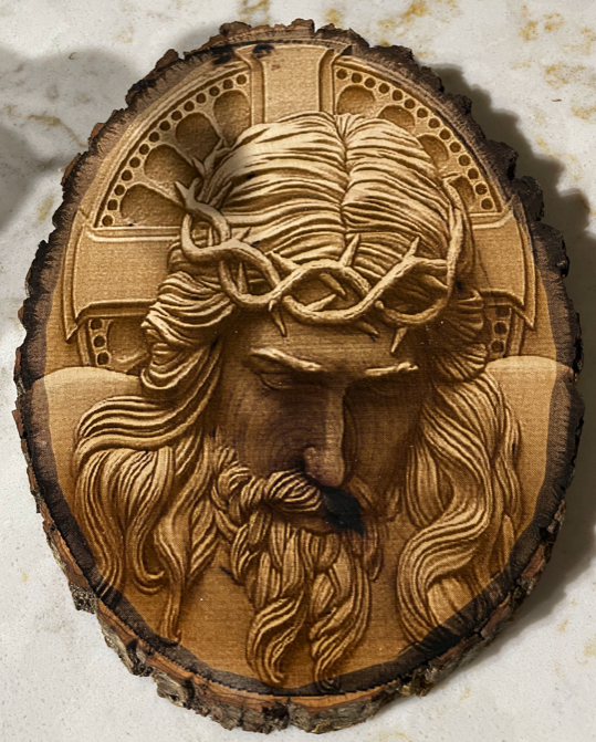 Crucifix Wood Plaque