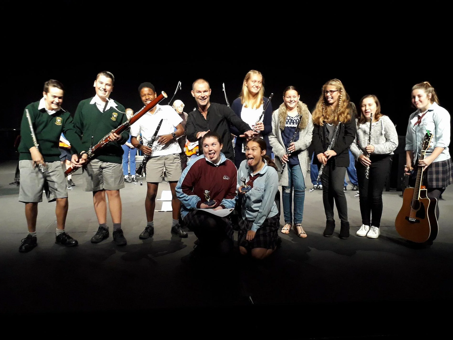 Performers from the smaller ensemble sections