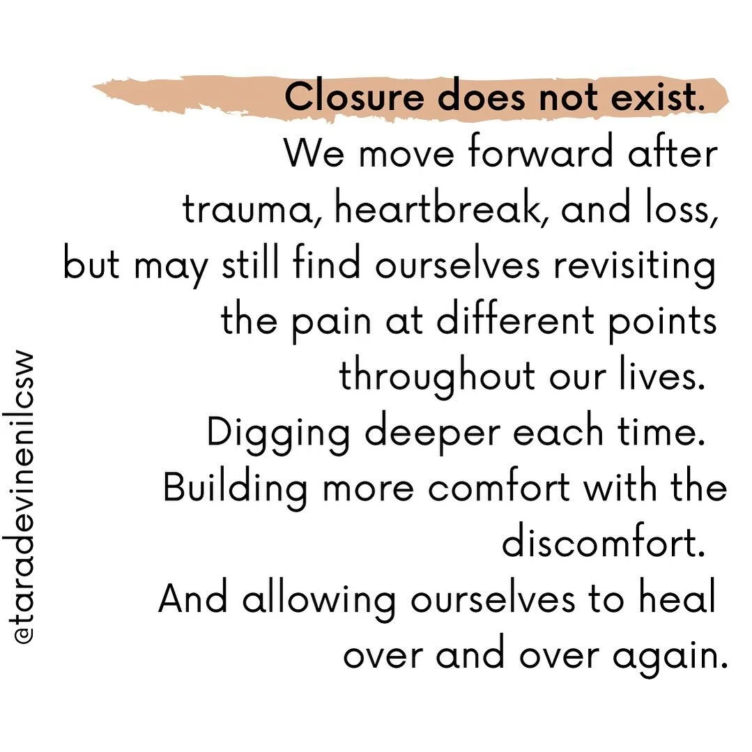 I have been to therapy at different points in my life, usually after a big transition, and found myself often working through the same issues or relationships over and over again.  Early on I used to think &ldquo;ok, I&rsquo;m good now&rdquo;, and fe