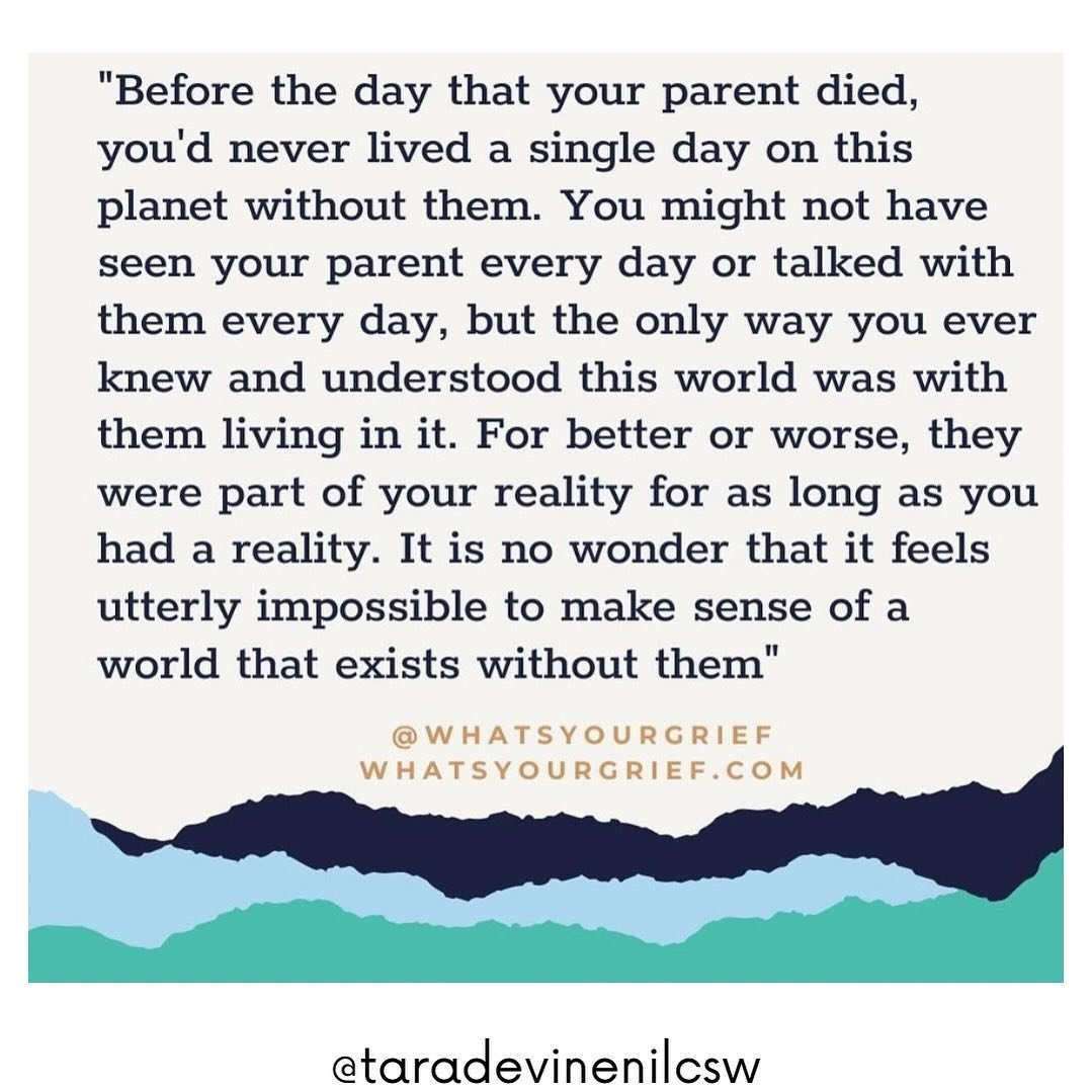 Thank you @whatsyourgrief for this beautiful post.  Thinking of everyone this weekend who may struggle with Father&rsquo;s Day.  Hope you know you&rsquo;re not alone. 🤎

#father #fathersday #fatherloss #parentloss #grief #loss #dad #griefandloss