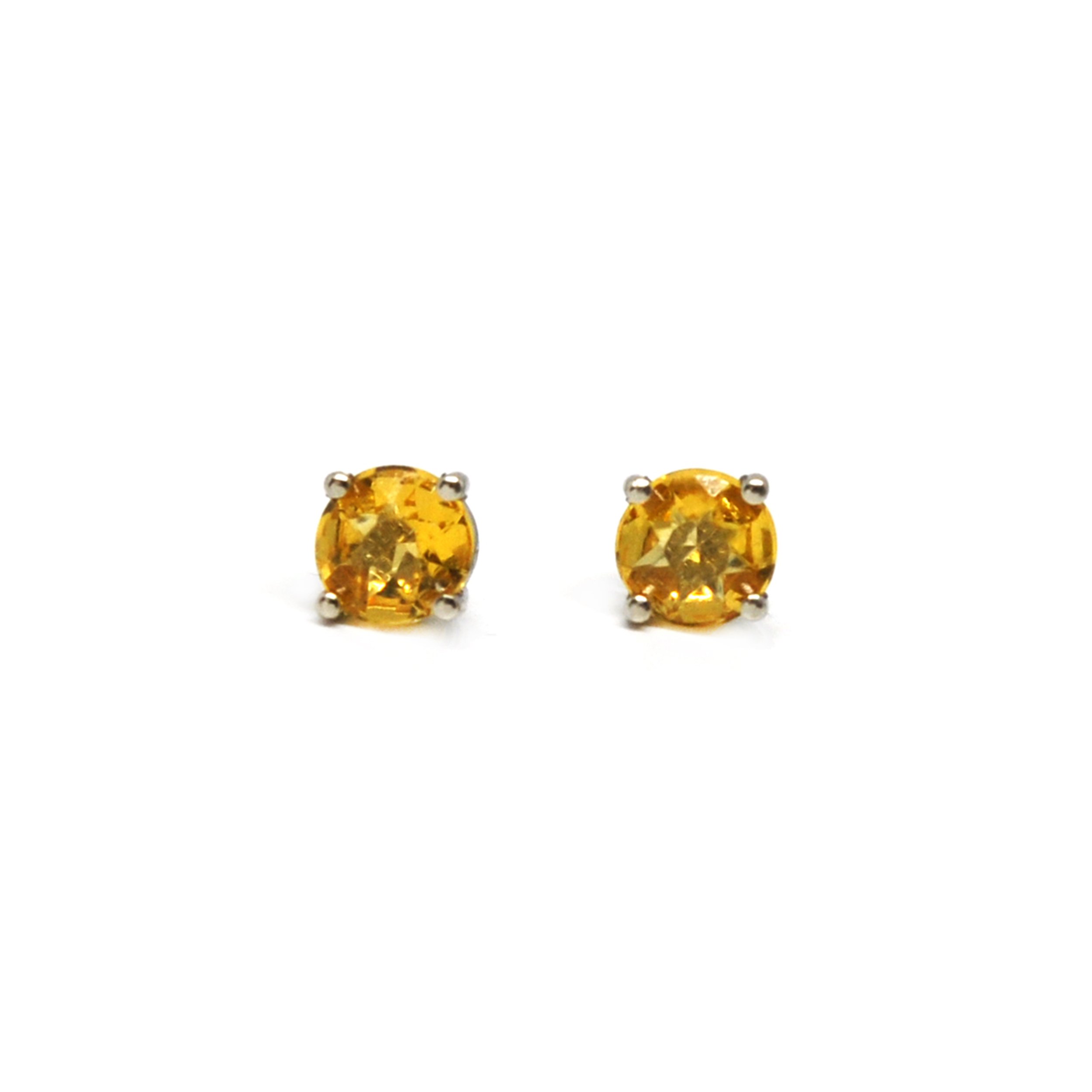 NATURAL YELLOW BERYL STUDS