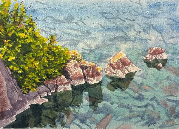 Reflections, Grand Marais Harbor