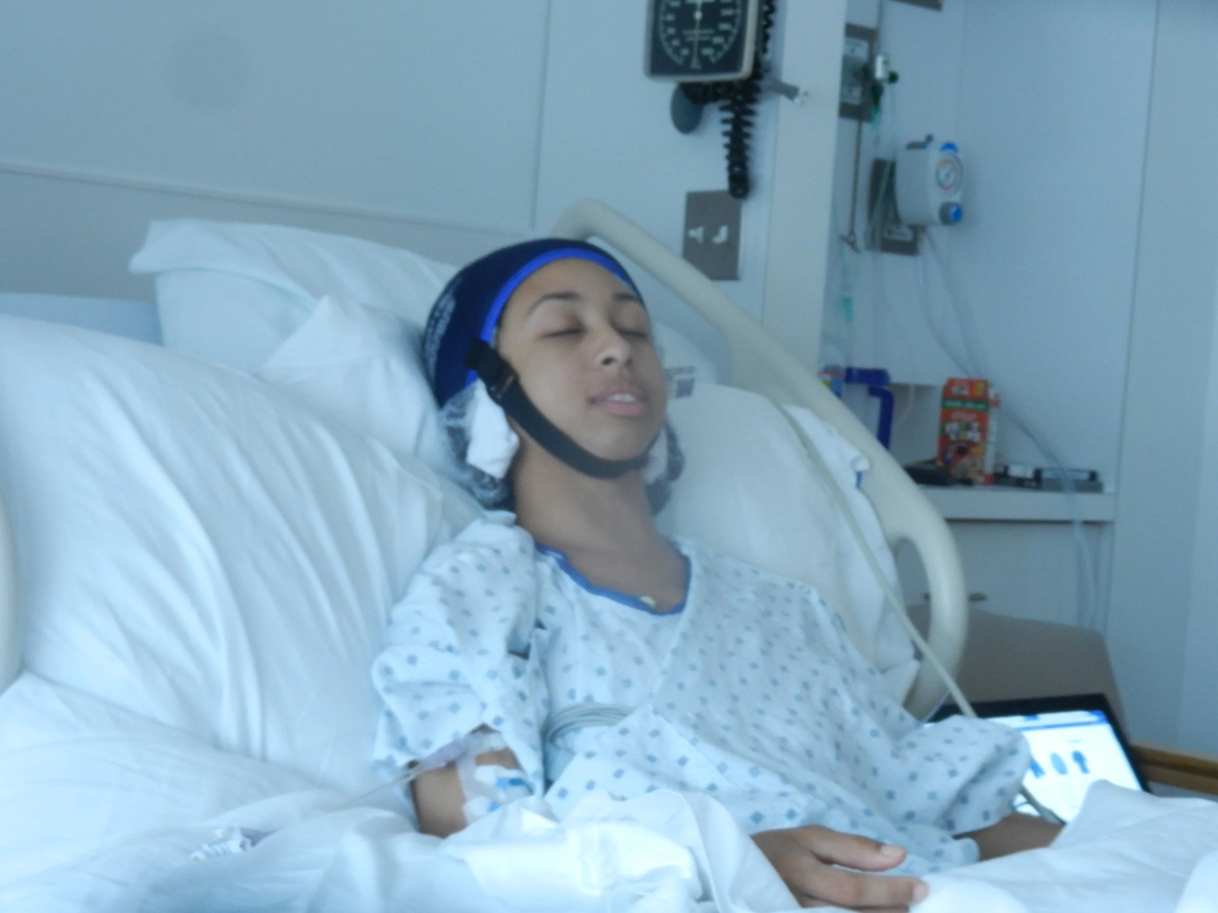 First day of chemotherapy.