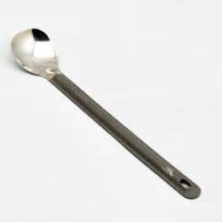 TOAKS  Titanium Long Handle Spoon with Polished Bowl 