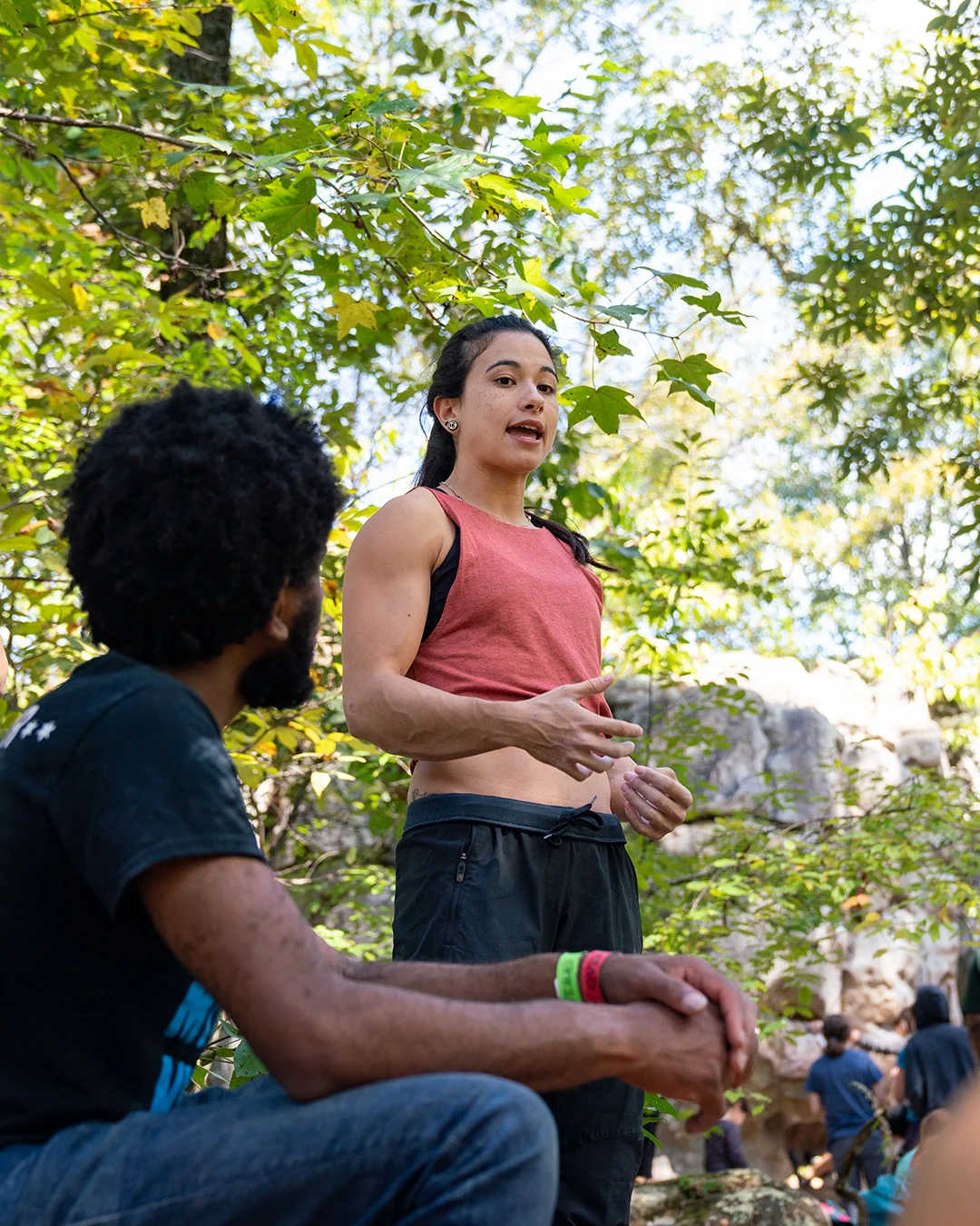 Nina finishes up her clinic with some last minute tips. Photo: Michael A. Estrada