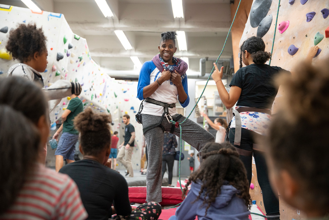 Emily Taylor is a queer Black woman leading a grassroots movement at the “intersection of race and climbing culture” according to a recent article from Brown Girls Climb. Photo courtesy of Megan Allen.