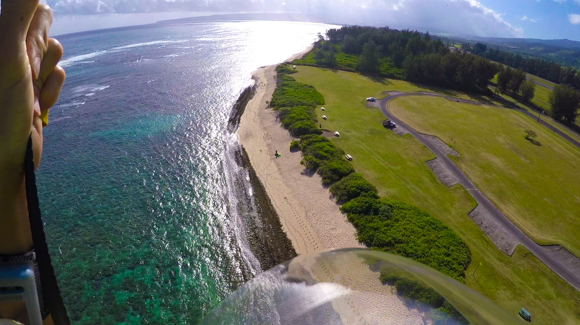 Before I started skydiving, I never knew that landing a parachute on a beach was within the scope of possibility of things I could do in life. Photo courtesy of Caroline Hsu.