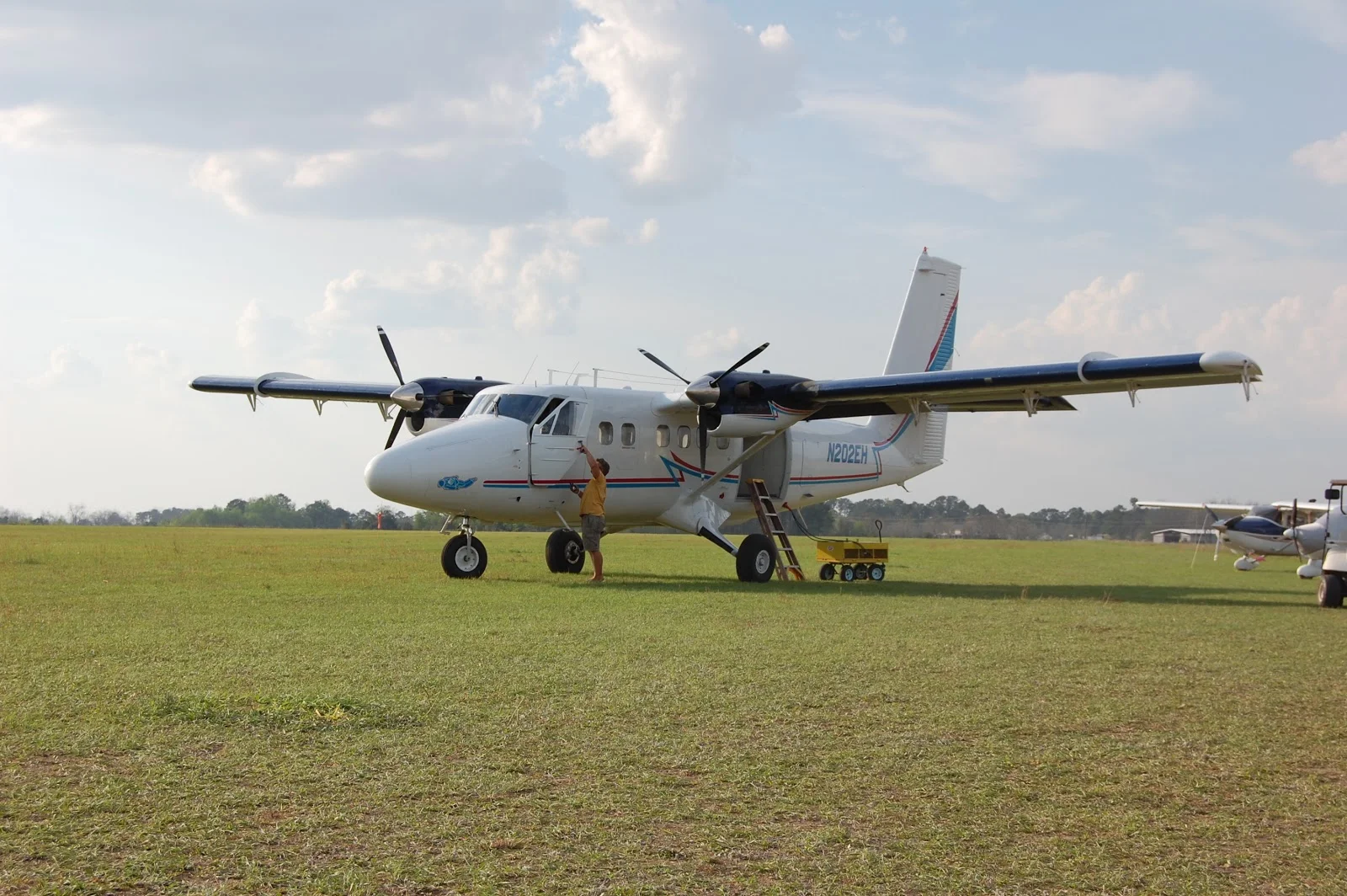 A twin otter is pictured at an annual skydiving meet-up in Fitzgerald, GA. Photo courtesy of Danielle Williams