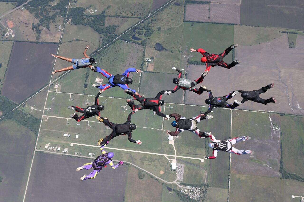 Naked Girl Goes Skydiving