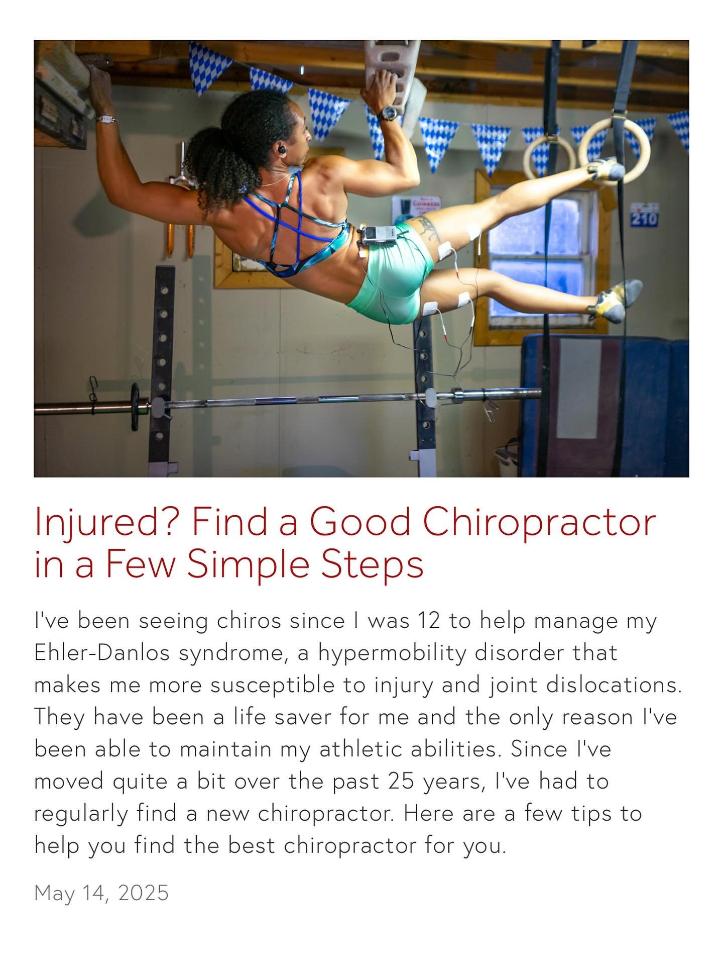 &ldquo;Since I&rsquo;ve moved quite a bit over the past 25 years, I&rsquo;ve had to regularly find a new chiropractor. Here are a few tips to help you find the best chiropractor for you.&rdquo;

Writer: @felinefavia 
Link in bio