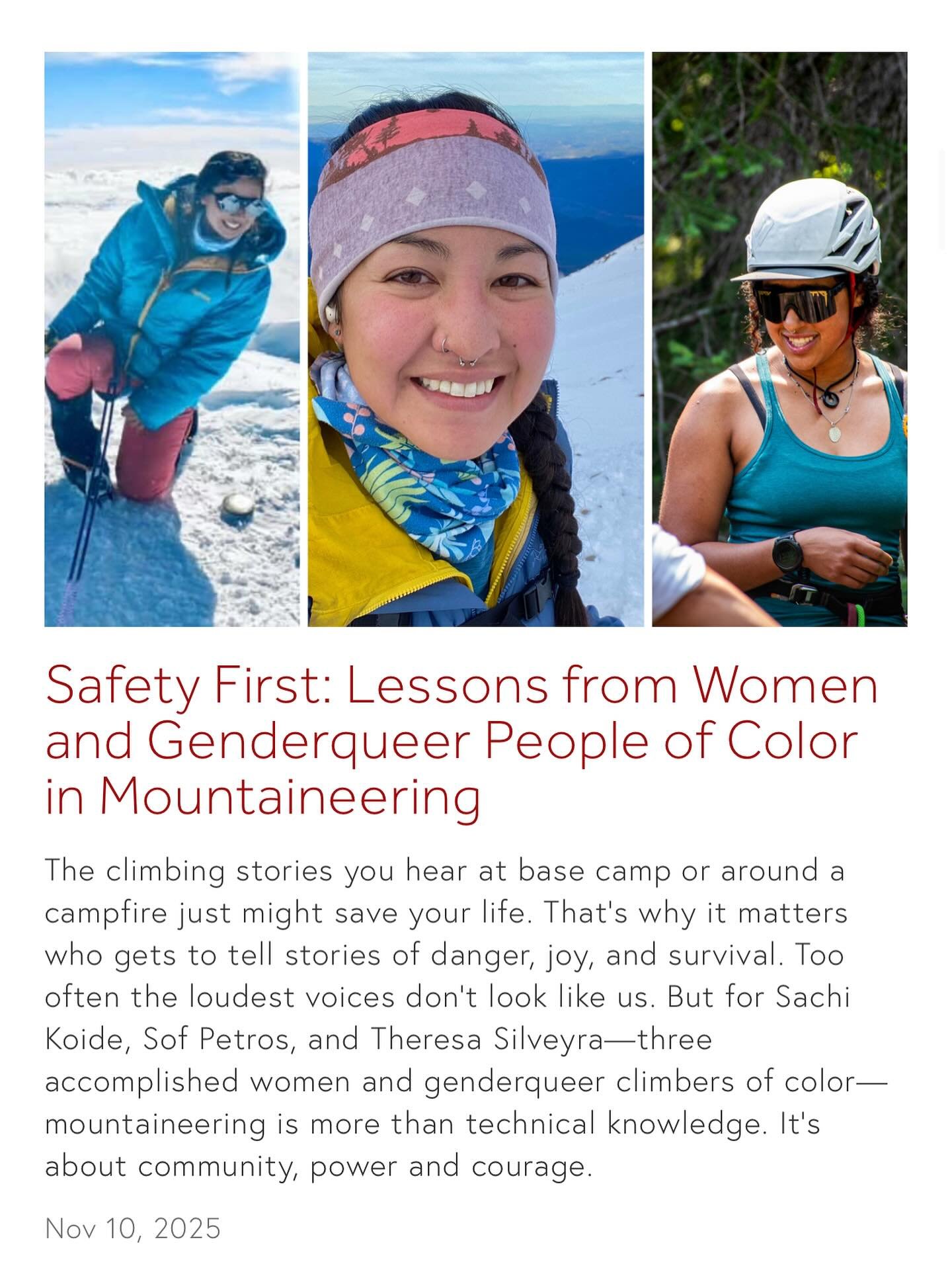 The climbing stories you hear at base camp or around a campfire just might save your life. That&rsquo;s why it matters who gets to tell stories of danger, joy, and survival. Too often the loudest voices don&rsquo;t look like us. But for Sachi Koide, 