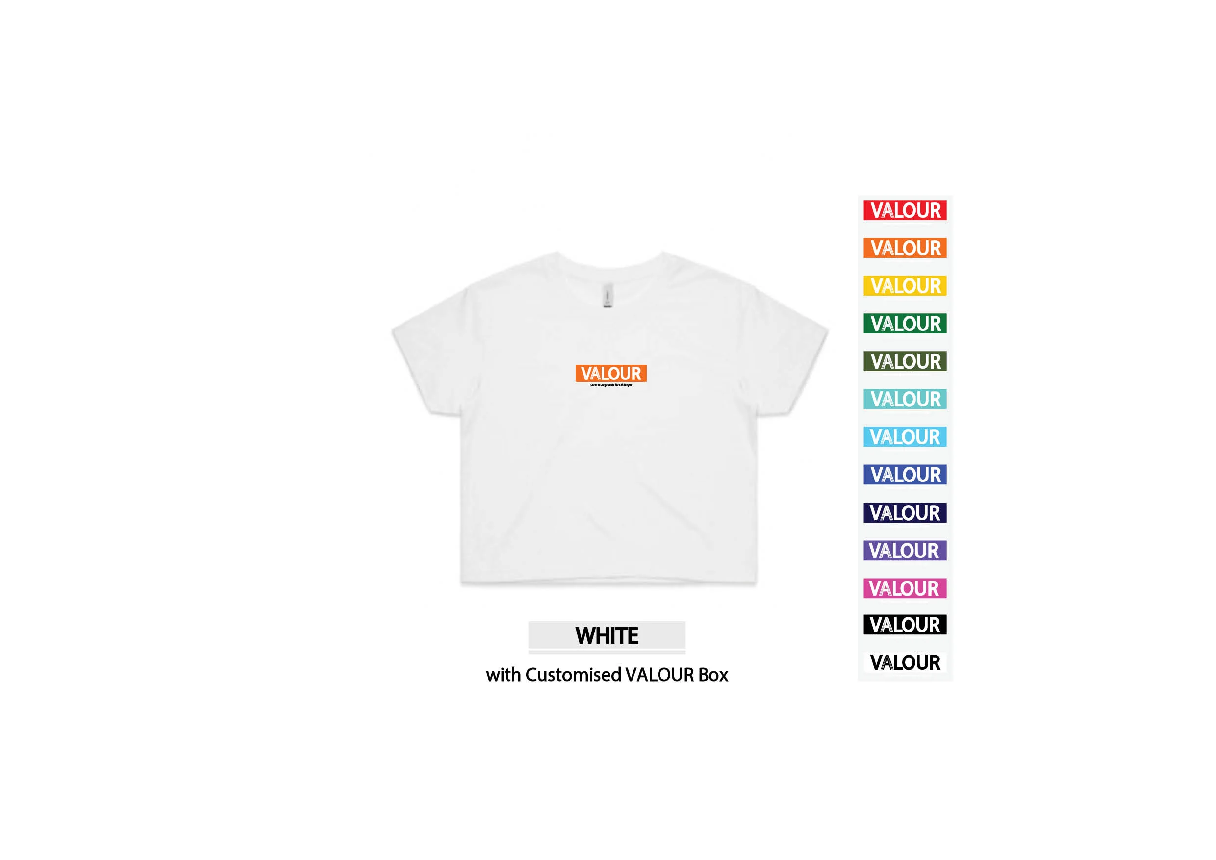 Valour Crop Top Embroidered - PRE SALE