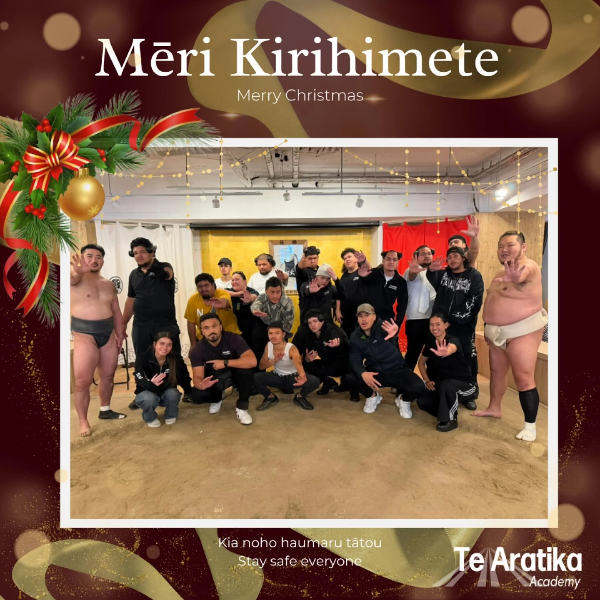 &ldquo;He iti tangata e tupu &ndash; he iti toki e iti tonu&rdquo; 
&ldquo;People grow, adzes remain small &ndash; people are more valuable than material possessions&rdquo;

Wishing you all a Mēri Kirihimete e te whānau. 
Remembering of all our loves