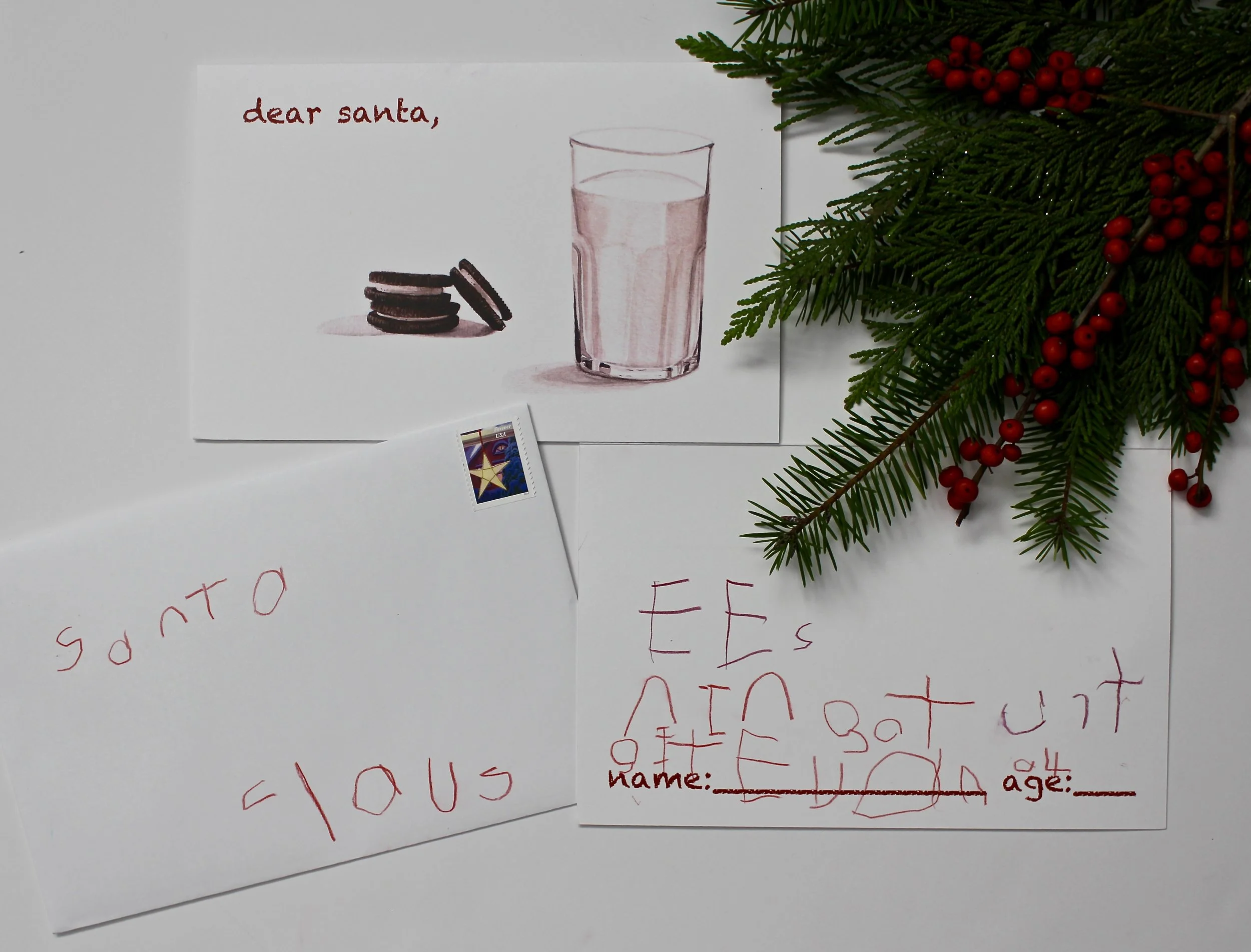 His request: A "get" (jet) and "ninga turtees" (Ninja Turtles)