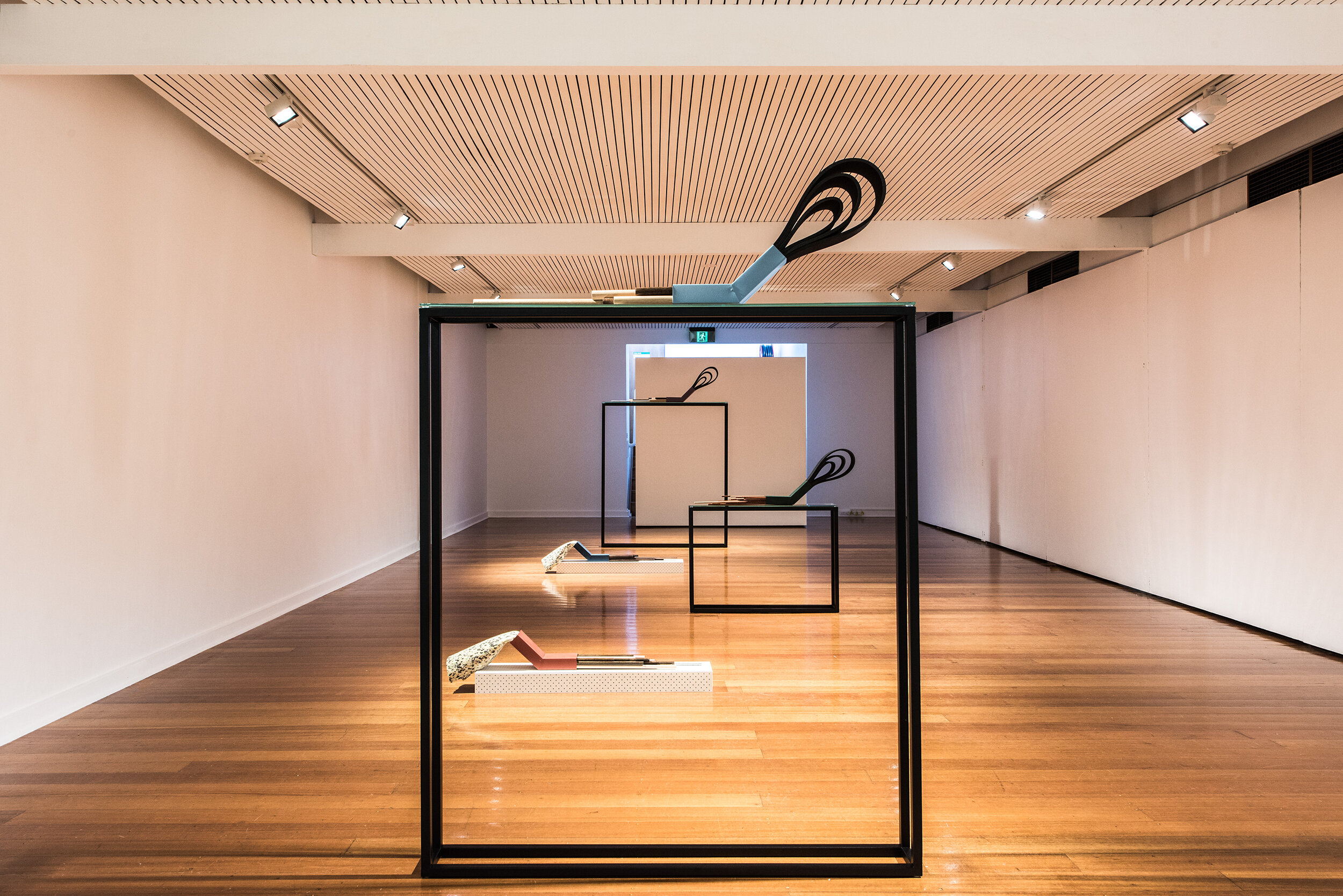   The Repositioning of Objects that Once Functioned&nbsp; (2017), Installation View, George Paton Gallery,  Image by Guy Grabowsky 