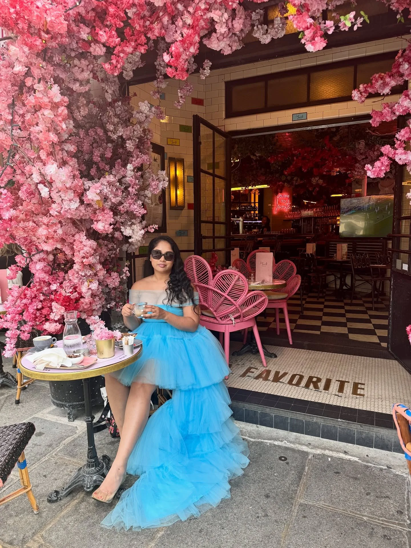 Summer wrap up in a floral caf&eacute; somewhere in Paris 🌸. 

Saying farewell to summers ☀️ in Paris as we welcome the cozy fall vibes 🍂🍁 in New York.

Paris was pure magic&mdash;romantic, rustic, historic, and modern all at once. From dreamy flo