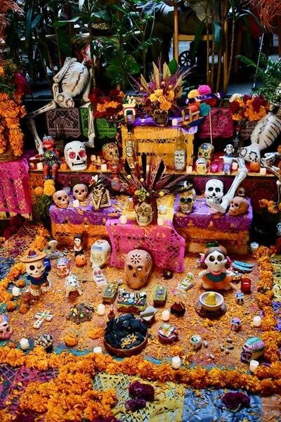   An offrenda, Mexico City  