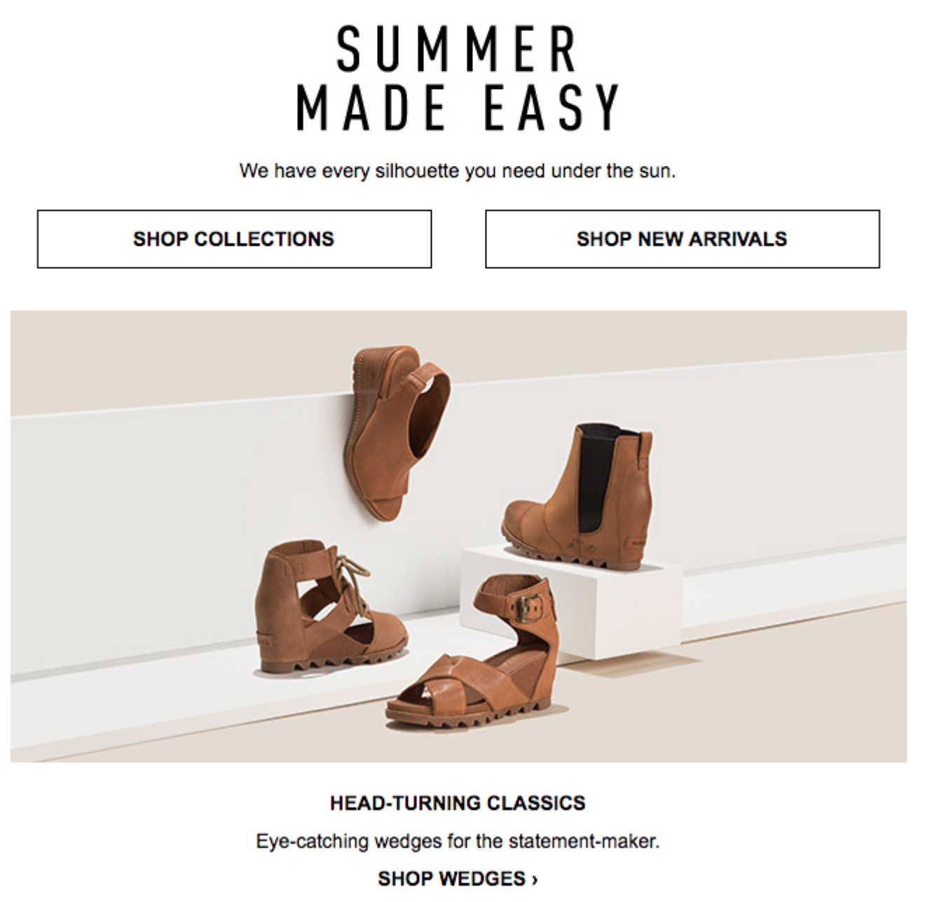 Headline and body copy for SOREL subhero.