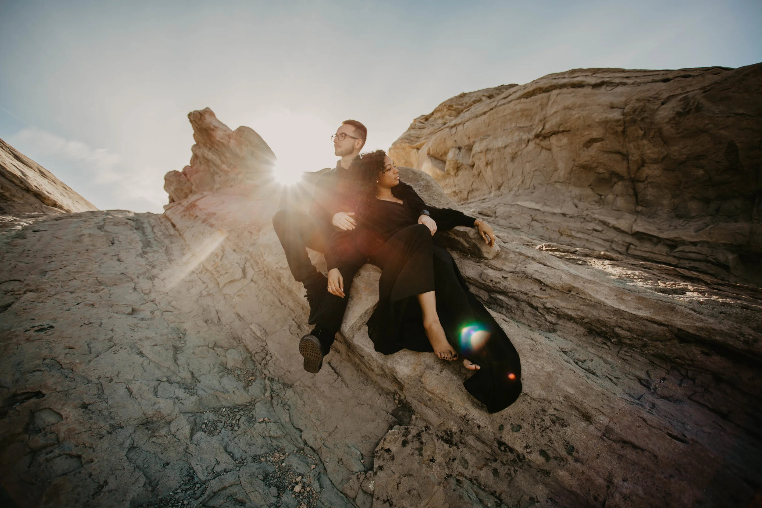 Brionna + Nick // Vasquez Rocks Couples Photoshoot // Los Angeles, California