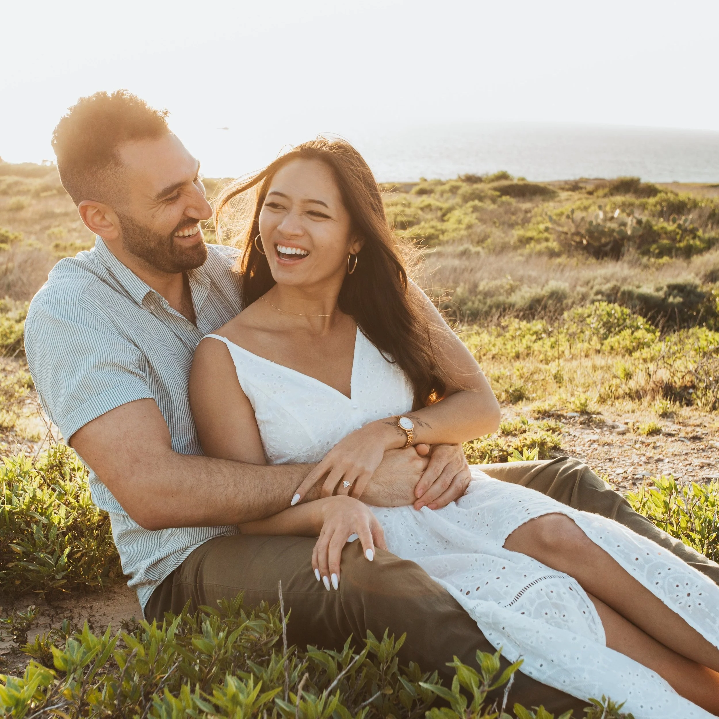 Jonah + John // Engagement Session at Crystal Cove // Newport Beach, California