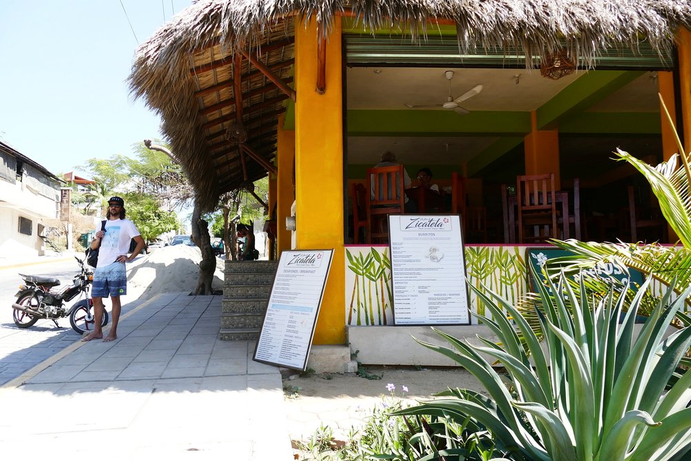 Restaurant Flor de Zicatela, Puerto Escondido, Mexique