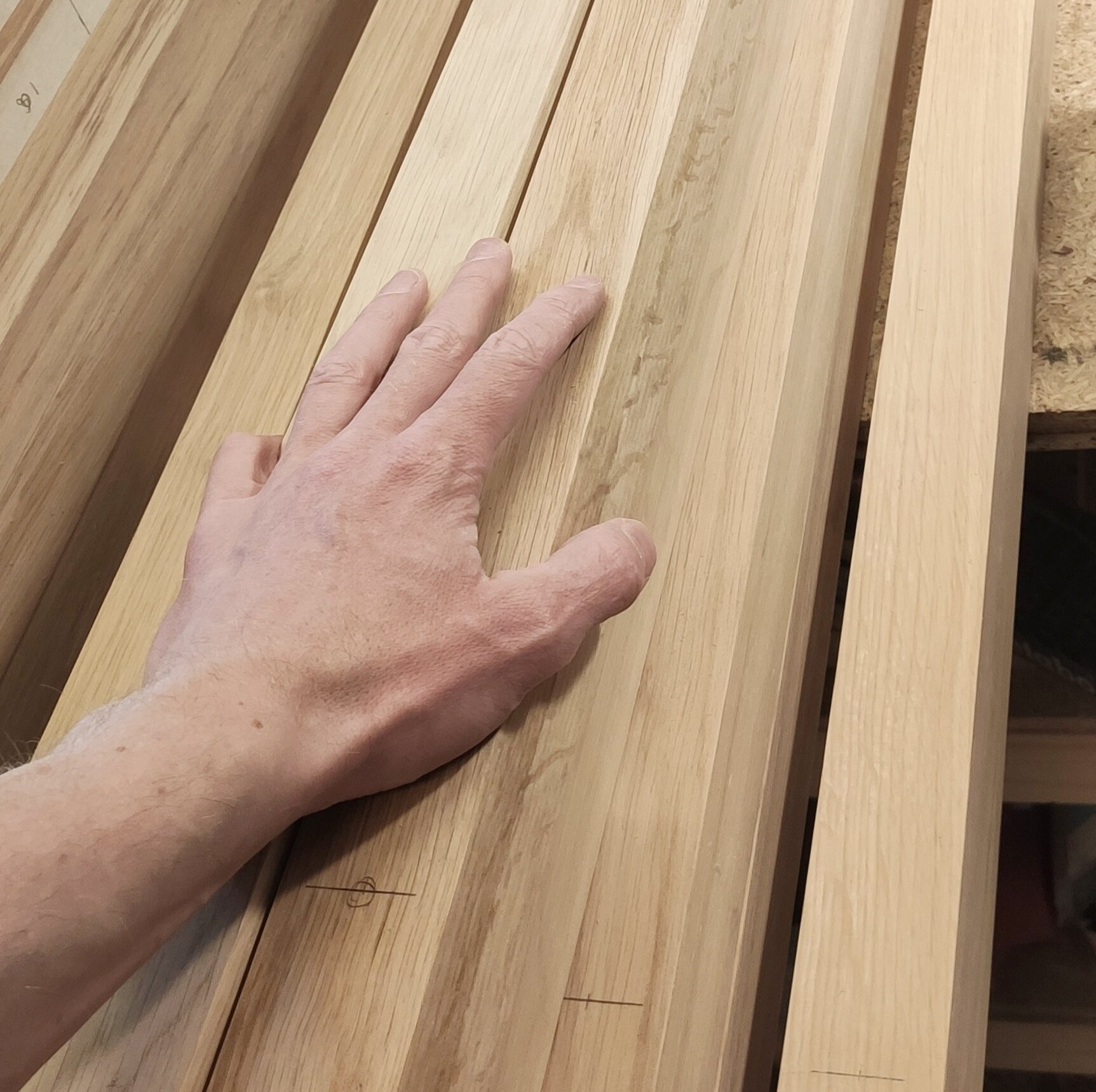 Wood for the bed design in solid danish oak