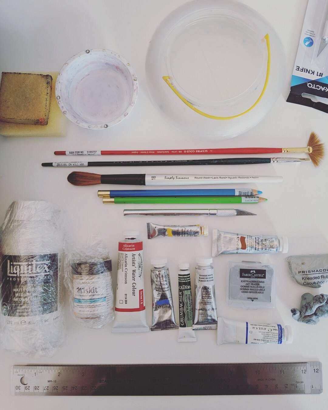 Inventory first. 
#newprojects #freshstart #watercolor #preparation #artmaterials #moretocome