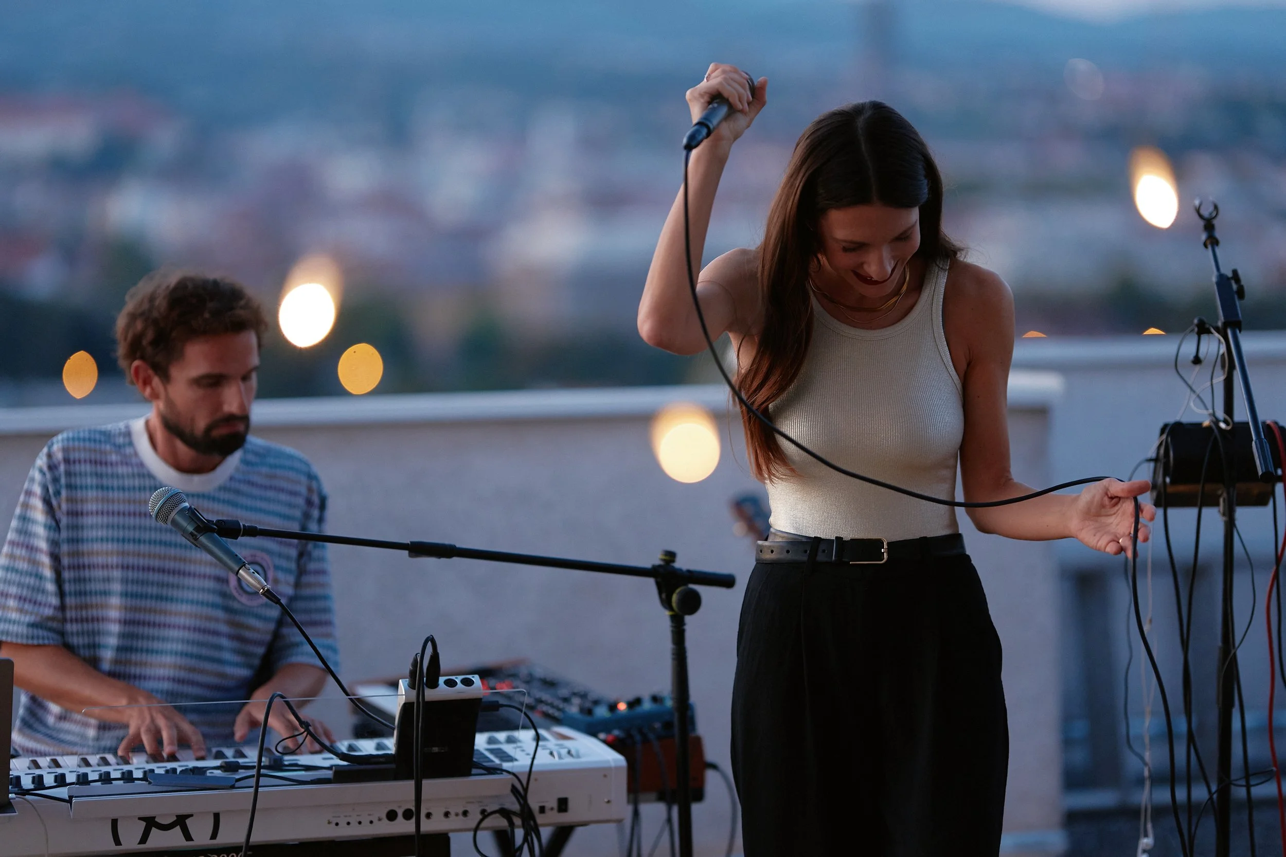 Bowrain & Sara Renar - Rooftop Session, Zagreb / photos by Zvonimir Ferina